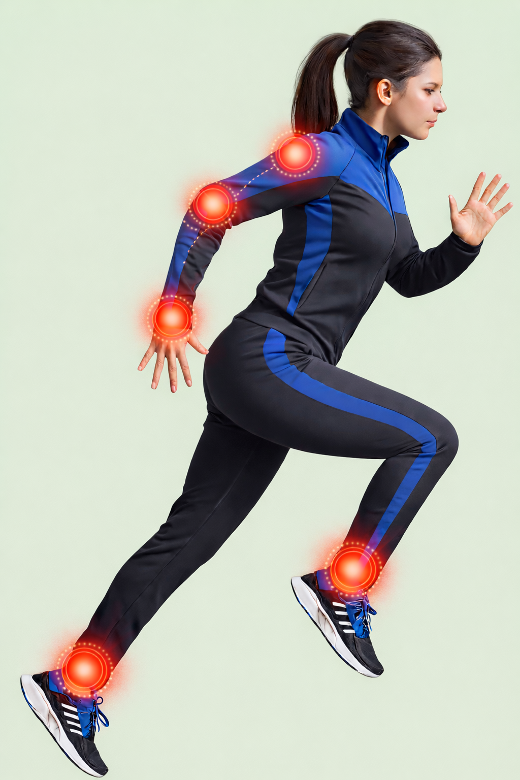 Running woman physiotherapy